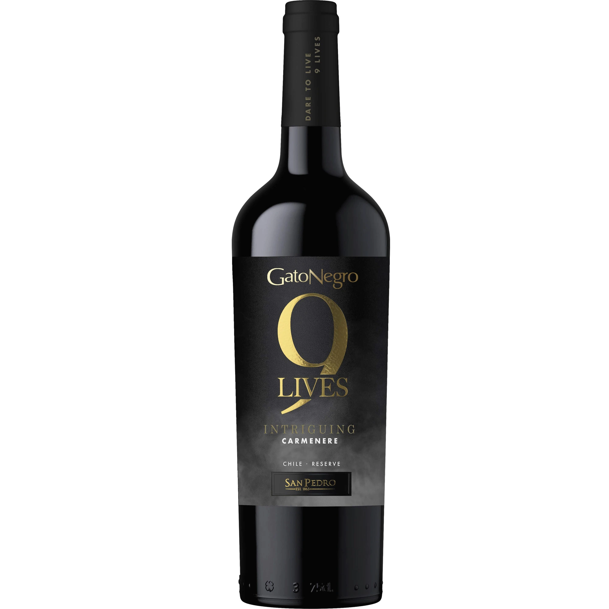 Vinho gato Negro 9 Lives Carmenere 750 ml