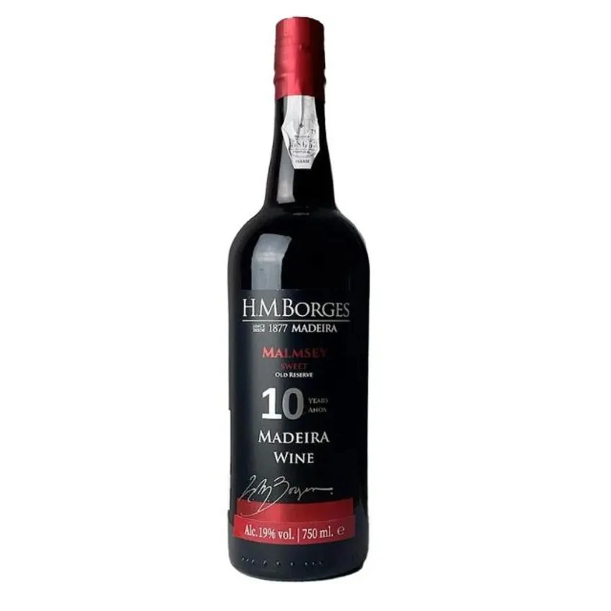 Vinho Da Madeira Malmsey Hm Borges 10 Anos 750ml