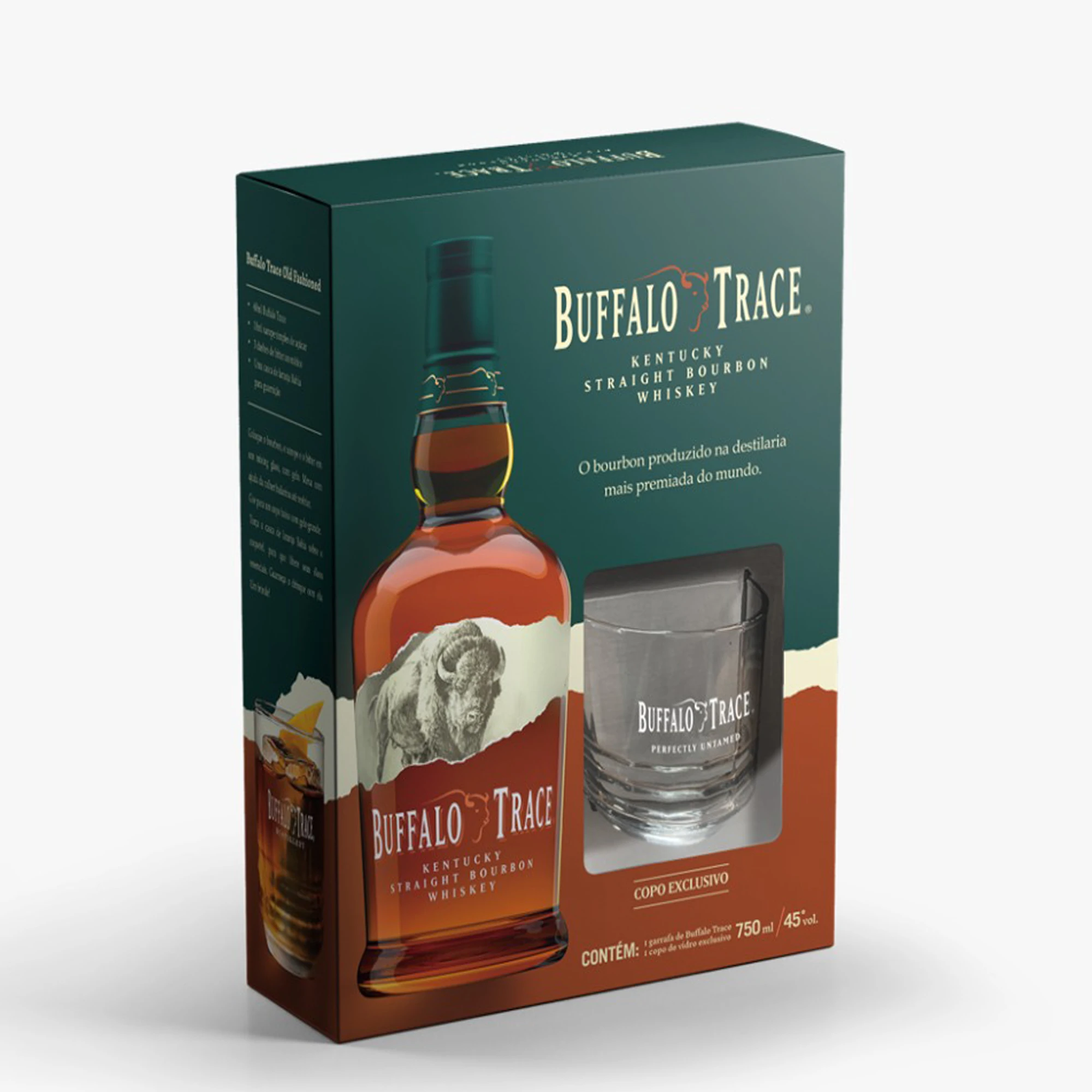 Kit Whisky Buffalo Trace + Copo 750ml