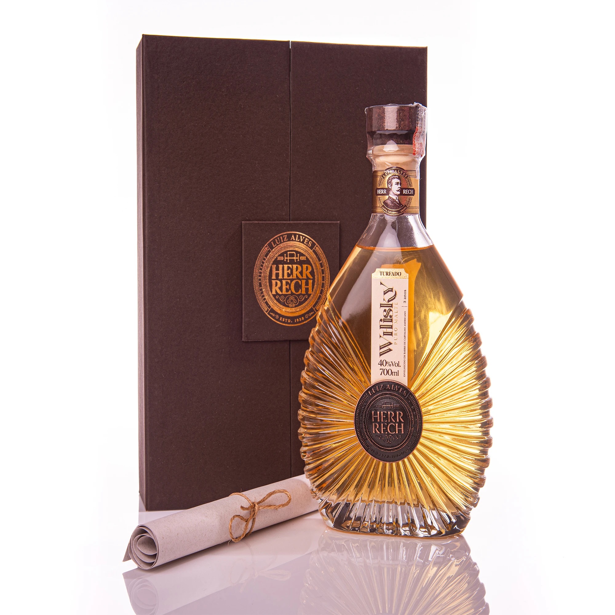 Whisky Herr Rech Pure Malt Turfado 750ml