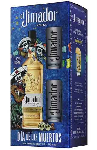 Kit Tequila El Jimador Reposado 2 Copos Shot 750 ml